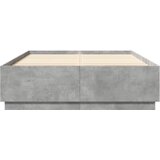  Okvir kreveta siva boja betona 120x200 cm od konstruiranog drva | shoptok.hr