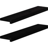  Prozorske klupice 2 kom tamnosmeđe 80x15x2 cm masivne hrast | shoptok.hr