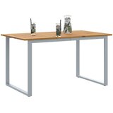  Stol za vrt Siva 140 x 80 x 75 cm Čvrsto drvo akacije | shoptok.hr