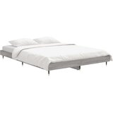 vidaXL Posteljni okvir siva sonoma 135x190 cm inzenirski les | Shoptok.si