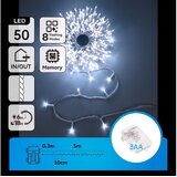 Aigostar LED spoljni božićni lanac 150xLED/8 funkcija 3xAA 5,3m IP44 plava | Eponuda.com