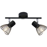 Candellux Lighting Crna stropna svjetiljka s metalnim sjenilom 39x8 cm Fly – Cijene