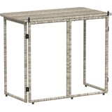  Sklopivi vrtni stol svijetlo sivi 90x51x75 cm poliratan | Eponuda.ba