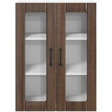  Zidni stakleni ormarić LUCCA Smeđi hrast 60 x 31 x 80 cm | Eponuda.com