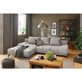 Hom`in KOTNA SEDEŽNA GARNITURA, šenilja peščene barve | Shoptok.si