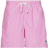 Polo Ralph Lauren Kopalke / Kopalne hlače MAILLOT DE BAIN A CARREAUX EN POLYESTER Rožnata | Shoptok.si