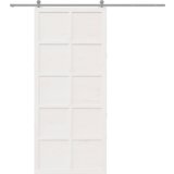 vidaXL Hlevska vrata Bela 80 x 210 cm Trdna borovina | Shoptok.si