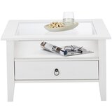 Zandiara klubska mizica provence, bela, s steklom | Shoptok.si