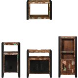 vidaXL Set namještaja za kupaonicu 4 pcs Čvrsto reciklirano drvo | shoptok.hr