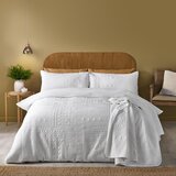 Catherine Lansfield Bijela posteljina za bračni krevet 200x200 cm Folkstone Geo – | shoptok.hr