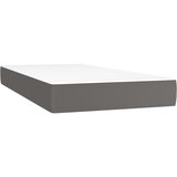 Furnova Vzmetnica z žepkasto vzmetjo siva 120x190x20 cm umetno usnje, (21912109) | Shoptok.si