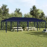 vidaXL modri paviljon 8x4 m pe Cene