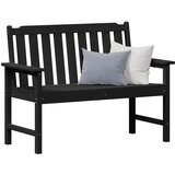  Vrtna klupa Crna 120 x 59 x 88 cm HDPE | Eponuda.com