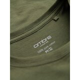 Ombre BASIC men's classic cotton T-shirt - khaki | Shoptok.si