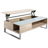 Actona Konferencijski sto sa podiznom pločom ENZO 110x60 cm bela/hrast sonoma | Eponuda.com