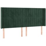  Box spring postelja z vzmetnico LED tem. zelena 200x200cm žamet, (20895047) | Shoptok.si