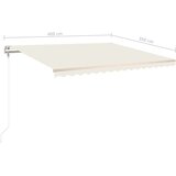  Tenda na automatsko uvlačenje 400 x 350 cm krem | shoptok.hr