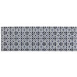 Wenko bela/modra plastična kopalniška preproga 65x200 cm murcia – wenko | Shoptok.si