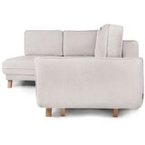 Bonami Selection Bež sklopiva kutna garnitura od samta (s lijevim kutom) Tori – | shoptok.hr