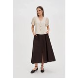 Marisse Beige Viscose And Linen Shirt | shoptok.hr