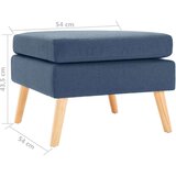 vidaXL Tabure od tkanine plavi | shoptok.hr