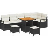  Set od 9 dijelova vrtne sofe s jastučićima crni poliratan akacija 2-sjedna vrtna sofa s jastučićima crni poliratan set od 3 di | shoptok.hr