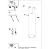  Stropna svetilka LAGOS 20 črna, (21347685) | Shoptok.si