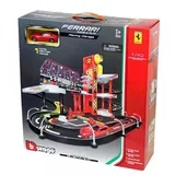 ferrari 1:43 r p racing garage, incl. 1 car