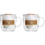 Vialli Design Set od 2 šalice s dvostrukim stijenkama Geo, 330 ml | shoptok.hr