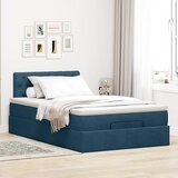  Otomanski krevet s madraca tamnoplavi 120x190 cm baršunasti | shoptok.hr