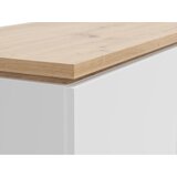 XORA visoka komoda, bela, hrast artisan | Shoptok.si