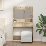vidaXL Sonoma hrast Konstruirano drvo, staklo 78,5 x 41 x 135 cm Cijene