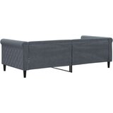 vidaXL Dnevni krevet tamnosivi 90 x 200 cm baršunasti | shoptok.hr