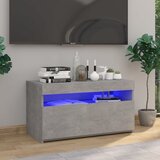 vidaXL TV omarica z LED lučkami betonsko siva 75x35x40 cm Cene