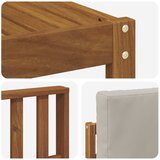 Set vanjskih sofa 10 kom. Prirodna i svjetlosiva | shoptok.hr