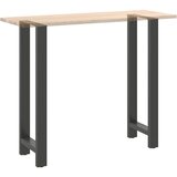  Noge za barski stol antracit boje 2 kom 40 x (110-111) cm čelik | shoptok.hr