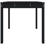  Vrtni stol crni 82,5 x 82,5 x 76 cm od masivne borovine | shoptok.hr