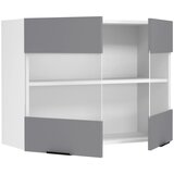 MID.YOU Kuhinjska Zgornja Omarica Fasola, Bela, Antracit, Š 80cm | Shoptok.si