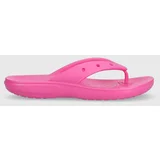 Crocs Japonke Classic Flip ženske, roza barva, 207713