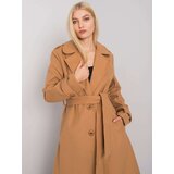 Fashion Hunters OH BELLA Camel long coat with a belt | Shoptok.si