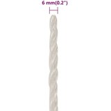  Radno uže bijelo 6 mm 100 m od polipropilena | shoptok.hr