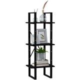 vidaXL ormarić za knjige s 3 razine crni 40 x 30 x 105 cm od borovine | shoptok.hr