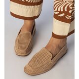 Gemre Brown perforated eco-suede loafers Stanila | Shoptok.si