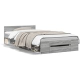 vidaXL Okvir za krevet s ladicom boja hrasta 90x200 cm | shoptok.hr