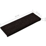  Otirači za stepenice 10 kom 65 x 21 x 4 cm crni | shoptok.hr