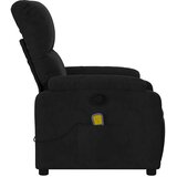  Masažna fotelja za odmor, crna, mikrovlakna | Shoptok.si