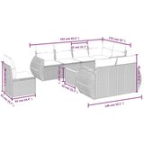  9-dijelni set vrtnih sofa s jastucima bež od poliratana | shoptok.hr