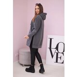 Kesi Insulated sweatshirt with graphite side slits | Shoptok.si