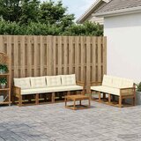  Set vanjskih sofa 8 kom. Prirodna i krem | shoptok.hr