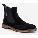 Big Star Suede Men's Ankle Boots Chelsea Black Cene